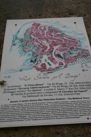 la piantina della città