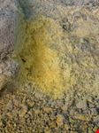 Particolare di una fumarola - cristalli di zolfo