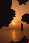 Tramonto - sullo sfondo Alicudi e lo scoglio "La Canna"