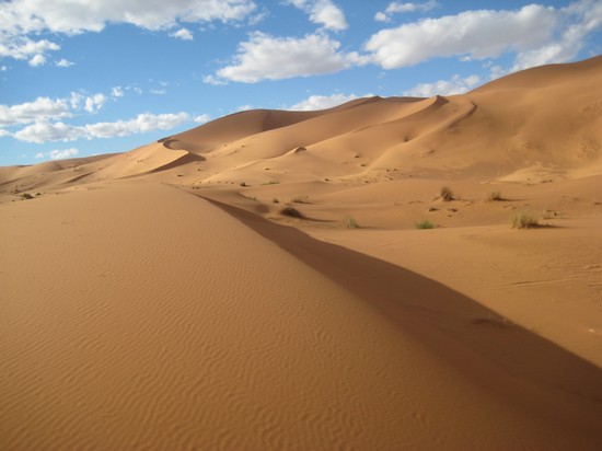 le dune nel deserto di Merzouga