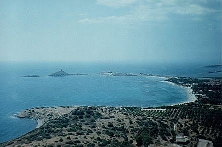 Ripresa aerea della Baia di Nora