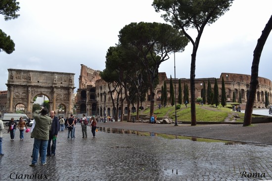sguardo sull'arco di costantino