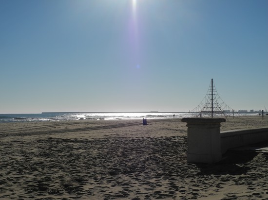 la spiaggia di inverno