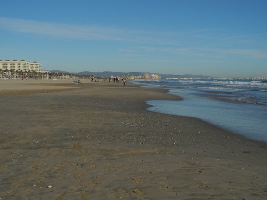 la spiaggia di inverno