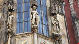 prague statue at the old town hall