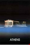 atene partenone di notte