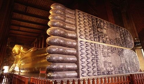 the reclining Buddha of Wat Pho