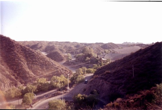 Vista sul Challao dal Cerro de la Gloria