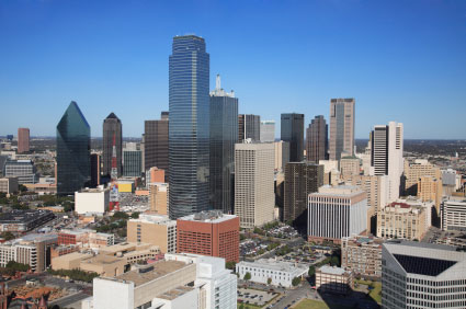 Dallas dall'alto