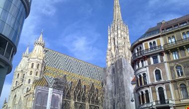 veduta esterna di stephansdom vienna veduta esterna di stephansdom vienna