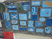 Decorazioni di aerei su muro