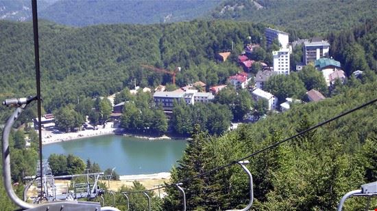  VISTA DEL LAGHETTO E DELL'HOTEL CRISTALLO DLLA NUDA.  