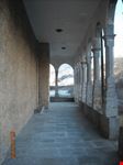 Il porticato della chiesetta di Crego