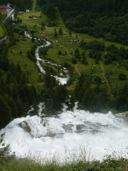 La cascata del Toce vista dall'alto