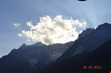 Tramonto tra le nubi