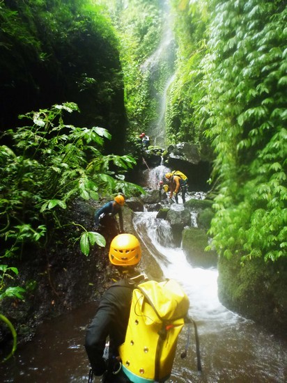 Tamata into the gorge - Bali Canyoning