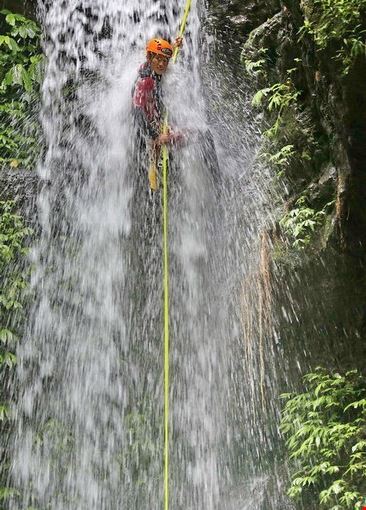 Kerenkali waterfall - Bali canyoning Kerenkali waterfall - Bali canyoning