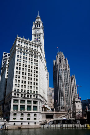 Wrigley and Tribune Buildings