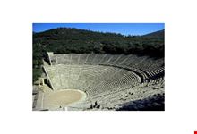 veduta del teatro a epidauro