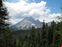 La vista sulle cime