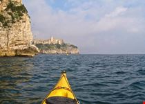 Promontorio di Gaeta dal mare.