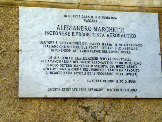 casa natale dell'ing. MARCHETTI pioniere dell'areonautica