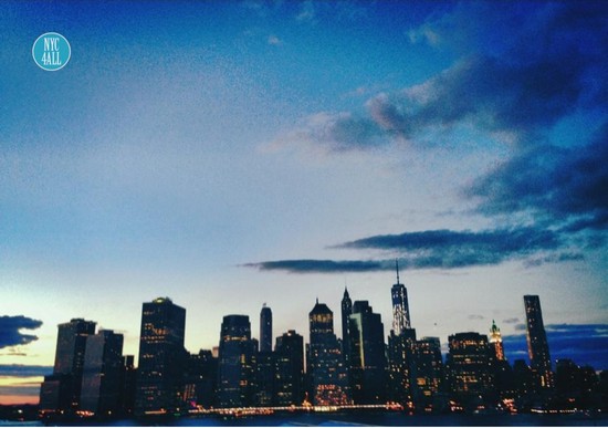 Buona notte NYC da Brooklyn Heights