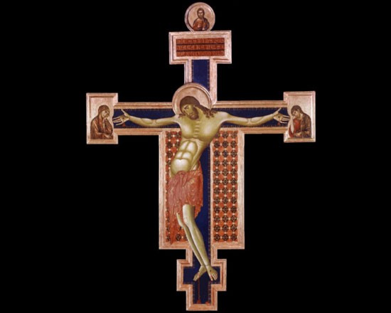 Il famoso crocifisso del Cimabue, chiesa di San Domenico
