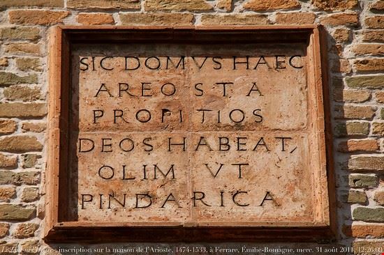 Casa di Ludovico Ariosto Ferrara ©Renaud Camus - CC BY 2.0 ©Renaud Camus