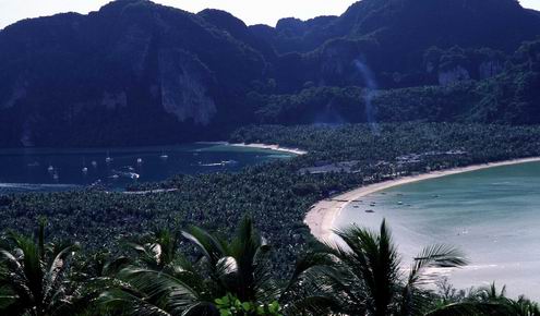 The sceneries of Phi Phi Islands, Krabi