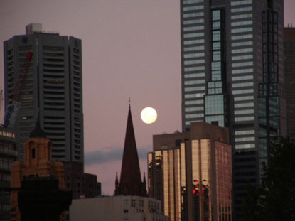 Tramonto su Melbourne