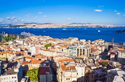 Il Bosforo visto dalla Torre del Galata