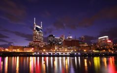 Veduta notturna di Nashville