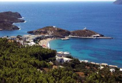 veduta di kapsali sull'isola di kithira