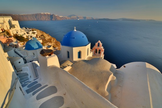 Oia e la caldera