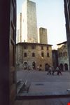 la piazza san gimignano