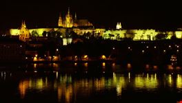 Castello di Praga di notte