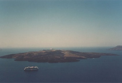 santorini volcano view