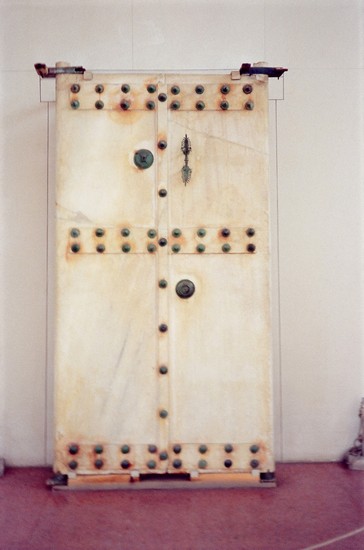 salonicco - museo archeologico, porta della tomba di Filippo II