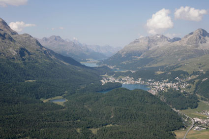 St. Moritz dall' alto