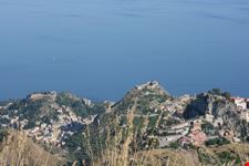 Panorama Castelmola e Taormina da Montevenere