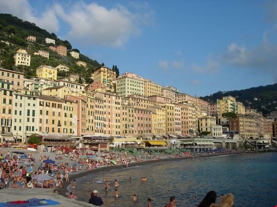 Una cartolina variopinte Camogli  