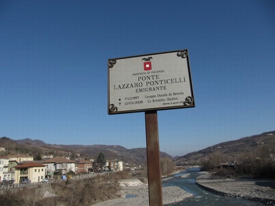 Targa sul ponte