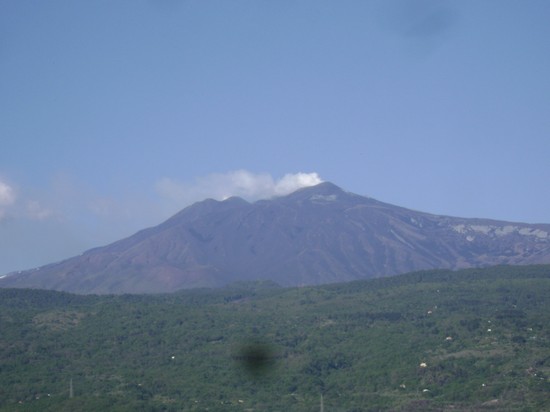 Il vulcano in eruzione