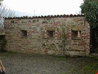 Particolare delle mura del castello.