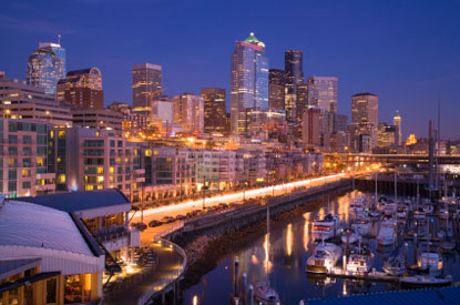 Seattle di notte