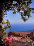Panorama da un terrazzino di Pollina