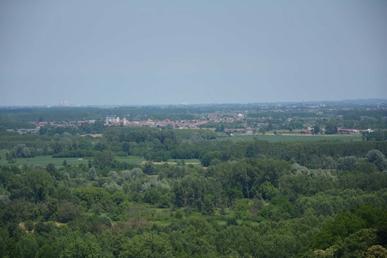 Verolengo visto dalle colline di Castagneto Po