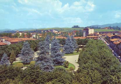 Veduta dei giardini pubblici 