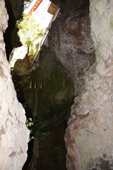 L'inizio del canyon di Rio Sass.